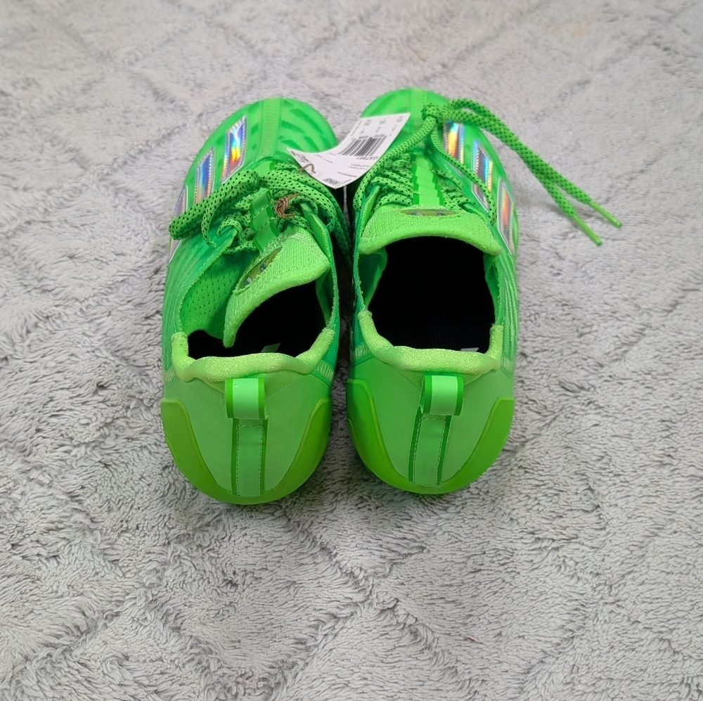 Adidas Adizero Team Solar Green Silver Big Mood Football Cleats Mens 8.5 GX7891 - Picture 5 of 8